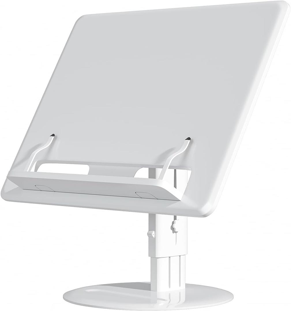 DDSPAL Lap Desk,Portable Laptop Stand Lap Desk Kids New Genion for Height Angle Adjustable Ergonomics Computer Stand Book Holder Homeschool Bed Floor Sofa Couch Seat Car(Up to 16/''), White