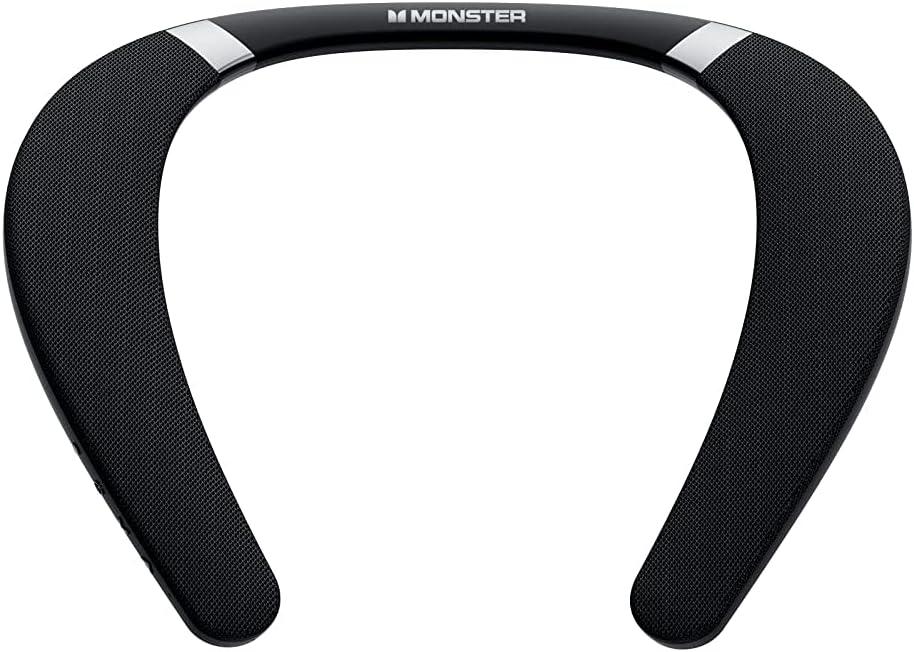 Monster Boomerang Neckband Bluetooth Speaker, Neck Speaker Bluetooth Wireless, 12H Playtime, True 3D Stereo Sound, Portable Soundwear, IPX7 Waterproof, for Home Sport Outdoor
