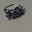 Formery Blue Crystals Bridal Headband Wedding Flowers Bride Hairband Prom Wire Floral Headpiece Hair Accessories for Women