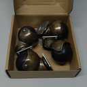 MySit Ball Caster 2 Inch TPR Plate Brass Vintage Antique Furniture Wheels Heavy Duty Set of 4,Swivel Casters for Furniture Legs, Cabinet, Sofa