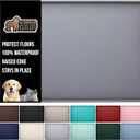 GORILLA GRIP 100% Waterproof Raised Edge BPA Free Silicone Pet Feeding Mat, Dog Cat Food Mats Contain Spills Protects Floors, Placemats for Cats and Dogs Water Bowl, Pets Accessories 18.5x11.5 Gray