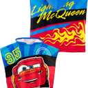 Disney Boys Poncho Cars Red One Size