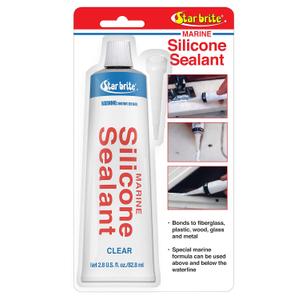 STAR BRITE Silicone Sealant Clear 2.8 OZ. (082102P)