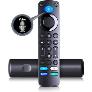 Replacement Remote Control for Amazoon Alexa Voice Remote Pro, Includes Remote Finder, TV Controls, Requires Compatible Fireer TV Device