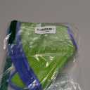 Soft Dog Cone Collar Alternative - Adjustable Comfy Cones for Large/Medium/Small Dogs to Stop Licking After Surgery, Comfortable Fabric Elizabethan Collars, Head Cone of Shame for Neuter Recovery - M (Green-Blue)