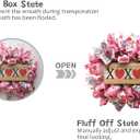 Idyllic 18 Inch Valentines Day Wreath for Front Door, Heart Ribbon Mesh Wreath for Wedding Decor, XOXO Signed Wreath for Indoor and Outdoor (Pink)