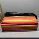 Outdoor Plastic Straw Rug Waterproof Patio 8x10 Red Orange Stripe Mat for Porch Camping RV Balcony Deck Courtyard Reversible Lightweight Durable Portable Carpet (8' x 10' (Rectangular), Stripe | Red)