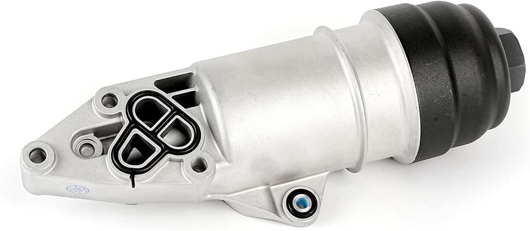 Aluminum Oil Filter Housing Assembly for Audi A4 Quattro A5 Quattro A6 Quattro A7 Quattro A8 Quattro Q5 Q7 S4 S5 SQ5 for Volkswagen Touareg 2005-2017 3.0L 3.2L V6 Replaces 06E115405A 06E115405C