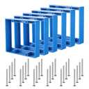 6Pcs Double Gang Outlet Box Extender Electrical Box Extenders with 24Pcs Screws, Receptacle Extenders 2 Gang Electrical Boxes for Electricals Boxes and Electricals Outlet Switches(Blue)(3/4in)
