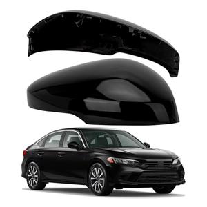 LOIYLLEN Passenger Side Mirror Cover Replacement for Honda Civic 2022-2024, Civic Si Sedan 2022-2025, Type R Hatchback 2023-2025 - Right Side Mirror Covers, Rear View Mirrors Cap With Lamp, Black 1 Pack