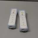 TIANHOO Remote Controller for Wii & Wii U, with Silicone Case and Wrist Strap, 2 pack (White)