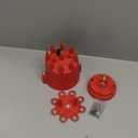 HEI Distributor Cap and Rotor Kit 84335 Replacement For Pro Billet Distributor Universal 8-Cylinder Male Pro Series Red