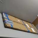 4 ft. Short Brown Temporary Cardboard Folding Screen - 4 Panels