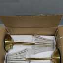 Cordless Table Lamps for Home,Table,Dining Room, Gold Rechargeable Lamps, USB Charge 12'' Tall LED Brass Portable Outdoor Indoor Table Lamp with Built-in Dimmer (Pack2 Gold Flower Lamp)