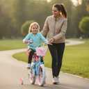Kids Bike for Girls 12 14 16 Inch with Training Wheels, Toddler Bicycle with Basket and Doll Seat, Girls Bicycle for Kids Ages 2-9 Years, Bicicleta para Niñas, Multiple Colors