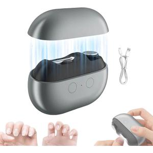 Electric Nail Clippers - 2026 Smart Nail Clipper for Seniors, Electric Nail Clipper with LED Light, Painless Toenail Trimmer for Thick Nails, Arthritis, Low Vision (Black 1)