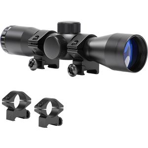Compact Rifle Scope 4x32, for Crossbow Scope, with BDC Reticle, Ideal for Medium to Long-Range Hunting up to 500 Yards