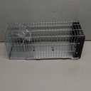 Squirrel/Chipmunk Trap  Heavy Duty Humane Live Cage for Rats, Mice, Weasels, and Other Small Rodents  Outdoor Reusable Steel Animal Trap for Pati