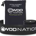 WOD Nation Muscle Floss Bands Recovery Band for Tack and Flossing Sore Muscles and Increasing Mobility : Stretch Band Includes Carrying Case (Black)