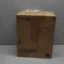 Ninestars 3 Gallon Automatic Trash Can, 12L Touchless Motion Sensor Bathroom or Bedroom Garbage Can with Odor-Sealing Lid, Rectangular Stainless Steel Base, Black Lid