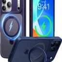 CASEKOO Ultra-Magnetic Stand for iPhone 17 Pro Max Phone Case [Military Drop Protection] [Compatible with MagSafe] Shockproof Translucent Matte Slim Ring for iPhone 17 Pro Max Case 6.9", Purple