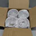 4Pcs 3.13 inch Wheel Center Caps Fit 3.13" Center Bore Truck Trailer RV SUV Wheels Rims, Carbon Steel Chrome Silver Push Through Hub Covers