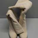 Erocalli Knee High Boots Women Fall Chunky Block High Heel Tall Long Fashion Boot Round Toe Side Zipper (8, 1 Beige)