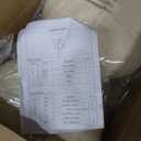 24.75'' Modern Counter Stools Set of 2,White Counter Stools with Iron Frame,Sponge Cushion,Footrest,Suitable for Kitchen/Bedroom/Dining Room