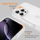 Compatible with iPhone 16 Pro Case with HD Screen Protector, Heavy Duty Shockproof [3 in 1] Clear Phone Cases for iPhone 16 Pro 6.3" (Clear)