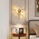 TOCHIC Crystal Wall Sconces Lighting, Modern Gold Wall Light Fixture, Elegant Vanity Wall Lighting Mount for Living Room Bedroom Bathroom Vanity Light Fixture for Indoor Hallway Doorway Stairway