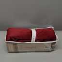 Pinch Pleat Burgundy Velvet Curtains 90 inches Long 2 Panel Thermal Insulated Triple Pleated Red Blackout Velvet Drapes Room Darkening Thick Luxury Modern Elegant Red Christmas Living Room Curtain, 40"W x 90"L (Pack of 2) Burgundy 