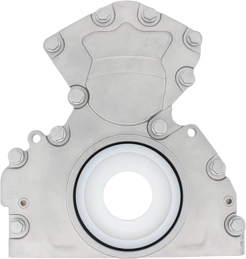 Crankshaft Rear Main Oil Retainer Housing and Seal for Chevy Express Savana 4.3 2018-24, Cadillac Escalade Suburban Tahoe Yukon 5.3 6.2 2015-24, GMC Sierra Silverado 4.3 5.3 6.2 2014-24