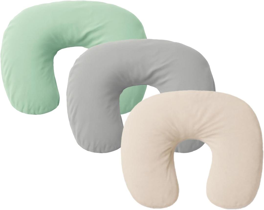 3-Pack Nursing Pillow Cover ONLY Compatible with Boppy Nursing Pillow, Soft Covers for Breastfeeding Pillows