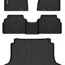 Binmotor-All Weather Floor Mats & Cargo Liner Set for Kia K5 2021-2026 (Only FWD) / 2020-2026 Hyundai Sonata (Only FWD and Gas Version) Car Accessories for Kia K5 