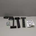 2 Pack Adjustable Headboard Brackets for Bed Base, Universal Metal Headboard Brackets kit for Bed Frame, Black Footboard Extension Kit Compatible with Twin Full Queen King