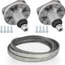 42 inch GY20050 Spindle Rebuild Kit for John Deere L100 L105 L108 L110 L111 L118, Includes 2 Spindles GY20785 285093 with 1 Belt GX20072 GY20570