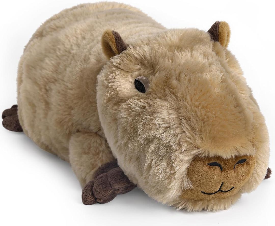 Capybara Stuffed Animals, Microwavable Stuffed Animal Adorable Fluffy Capybara Plush for Warmth Comfort, Heatable Coolable Lavender Scent Toy, Cute Soft Plushie Gift for Kids Adult & Children Boy Girl