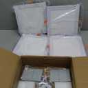 4 Pack 8 inch Square Led Recessed Lights Dimmable with Junction Box,3CCT 3000K-4000K-6000K Selectable,1600LM CRI90+ 18W Ultra-Thin Led Recessed Ceiling Lights Fixtures, High Brightness