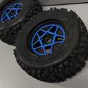 ARRMA AR510092 Dboots Backflip 3.8" Mt 6S RC Monster Truck Tire with Foam Insert, Mounted On Multi-Spoke Wheel 17Mm Hex, Black, Blue (Set of 2)