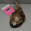 PANEWAY 16Inch Wavy Curly Brown Blonde Hair Topper with Dark Root - Clip In Hair Topper for Women