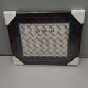 Diploma Frame 8.5x11 with Mat Navy Blue & Gold - 11x14 Display for Certificate/Degree - Graduation Gifts - Mahogany Wood with Gold Beads - Wall Mount & Tabletop Display