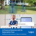 Tapo 2K Indoor/Outdoor Pan/Tilt Wired Security Camera - Baby Monitoring, Person & Baby Cry Detection, 360 Motion Tracking, Night Vision, No-Subscription Local Storage or Optional Cloud, C216 (2-Pack) (White)