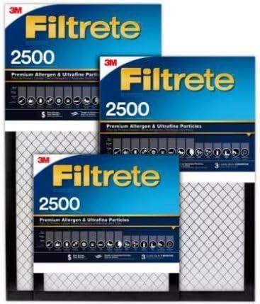 SIUS 20x25x1 Air Filter, HVAC AC Furnace Air Filters, MPR 2500, MERV 14, 3-Month Pleated 1-Inch Air Filters, Electrostatic Filters, Pack of 4 Filter