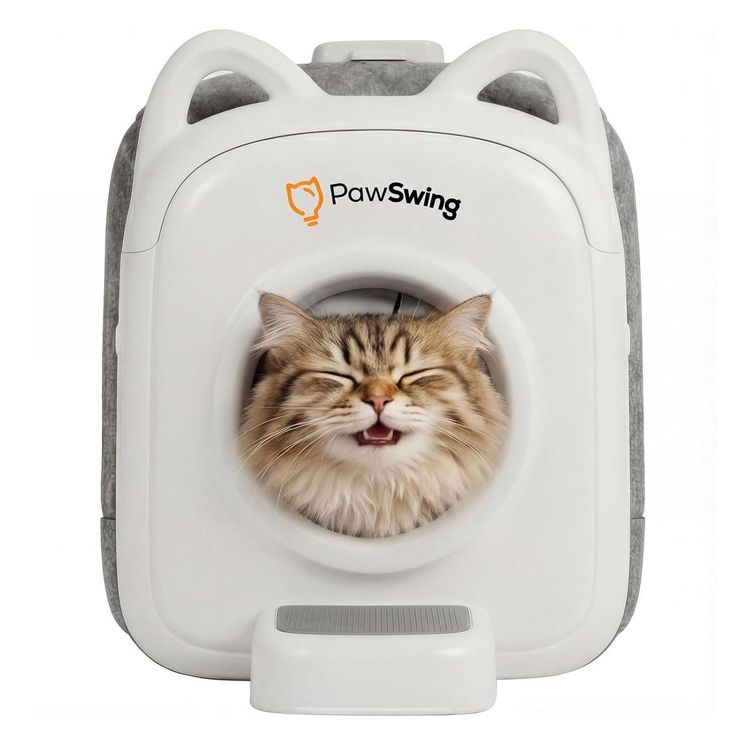 Pro Cat Self Groomer with Treat Dispenser and Tracking Sensor
Cat Self Grooming House: Mimics Cat's Tongue, Smart Snack Feeder, Pull-out Hair Bin, for Cautious Cats, Large & Heavy Cats