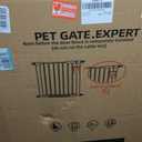Rgqphantom 41" Tall Safety Pet Gate,Adjustable 29.92"-43.71" Wide,No Drilling Pressure Mount Kit,Auto Close Cat Gate Suitable for Stairs,Doorways,White (29.92"-43.71" W)