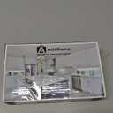 Asidrama 10 Pack Brushed Satin Nickel Kitchen Cabinet Knobs Dresser Drawer Cabinet Hardware Zinc Knobs for Dresser Drawers (Single Hole Knob)