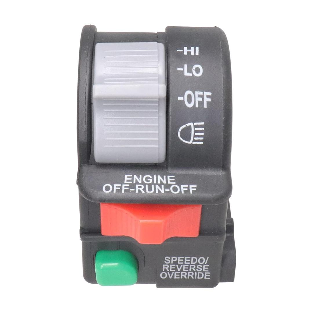 Left Handlebar Engine Start Off Headlight HI LO Off Switch for for Polaris Magnum Scrambler Sportsman Trail Boss Worker Xpedition Xplorer 1999-2001, 4010262 4110243 4110248