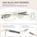 BLOEXCLU 4 Pack Progressive Multi focus Reading Glasses for Men Women TR90 Sports Style Anti-Blue Light Computer Readers