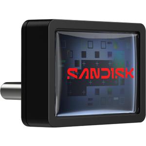 SANDISK 256GB Extreme Fit USB-C Flash Drive - Up to 400MB/s Read speeds, USB 3.2 Gen 1, USB Type-C - Plug-and-Stay Storage - Black - SDCZ530-256G-G46