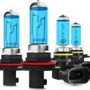 Headlight Bulbs Fit For Dodge Ram 2002-2007, 9007 High Low Dual Beam 9006 Fog Lights Combo, Super Bright 5500K White Light High Performance Halogen Light Bulbs, 4PCS